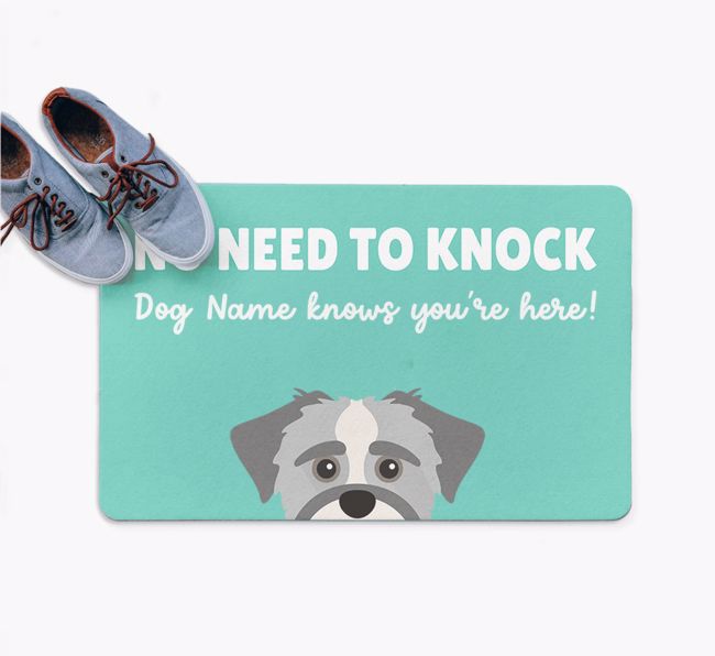 No Need To Knock: Personalized {breedFullName} Doormat